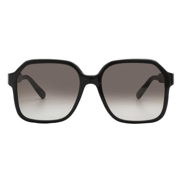 New Authentic Salvatore Ferragamo Grey Gradient Square Ladies Sunglasses SF1069S - Picture 1 of 6